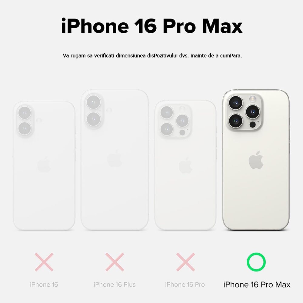 Husa de protectie compatibila cu iPhone 16 PRO MAX GUIXUAN, Silicon, Alb
