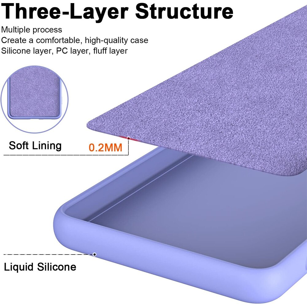 Husa Jelly Silicone Compatibil cu Honor X7, Interior de microfibra, Flexibila, Lila