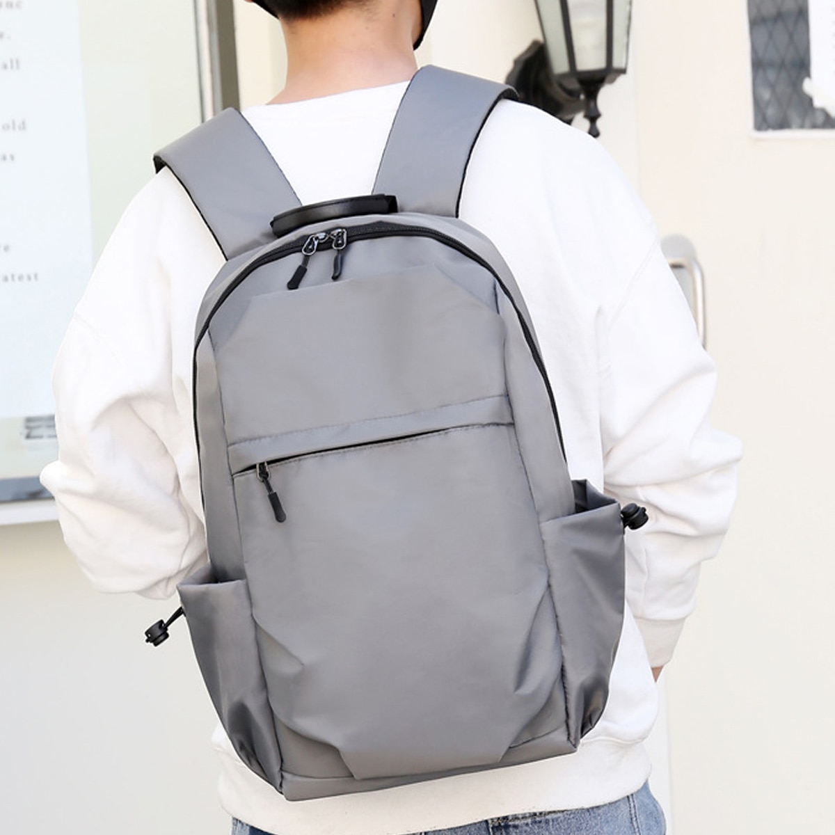 Rucsac impermeabil pentru laptop de lucru cu port de incarcare USB