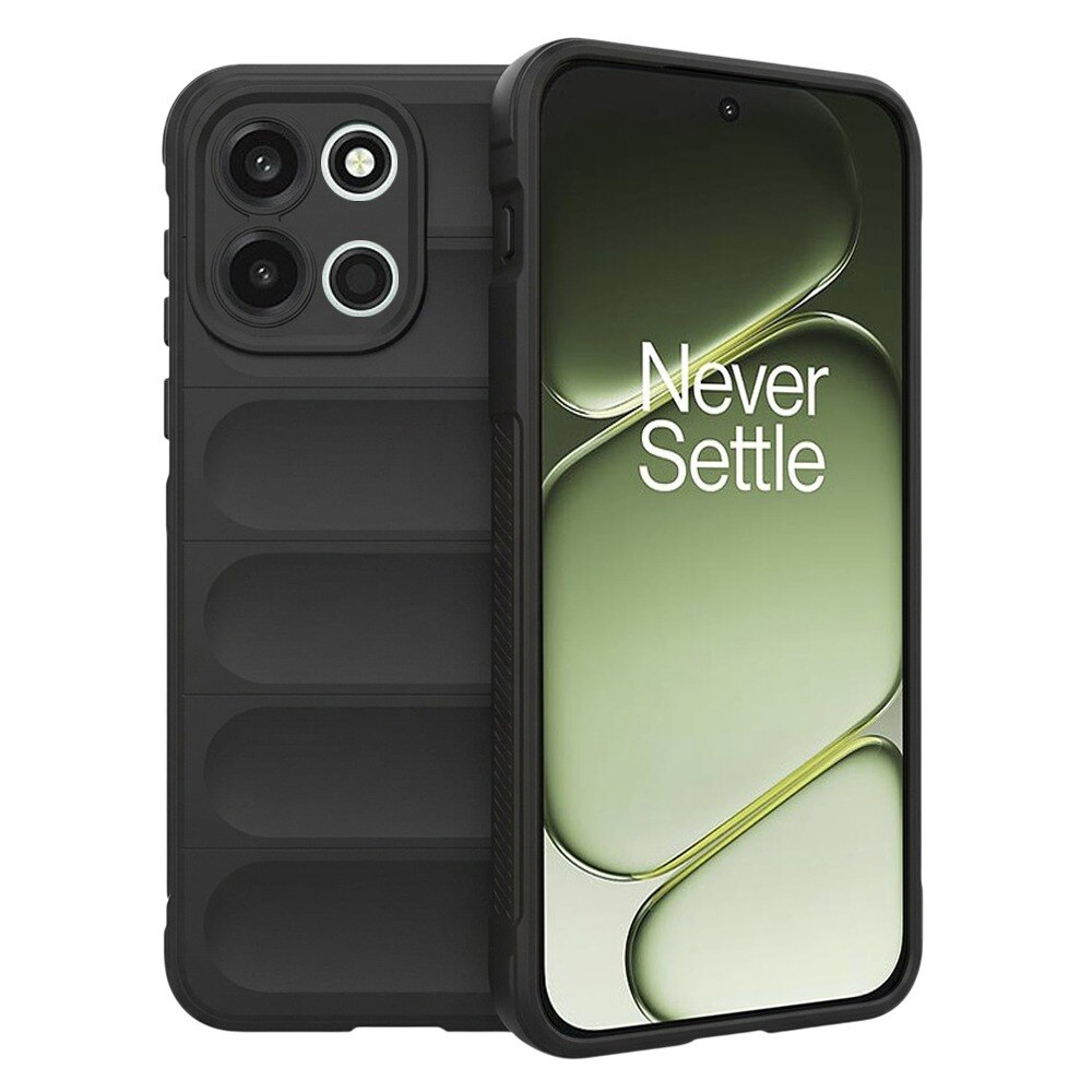 Husa pentru OnePlus Nord 6 DaDen® Magic Shield, Antisoc, Interior microfibra, TPU, Negru