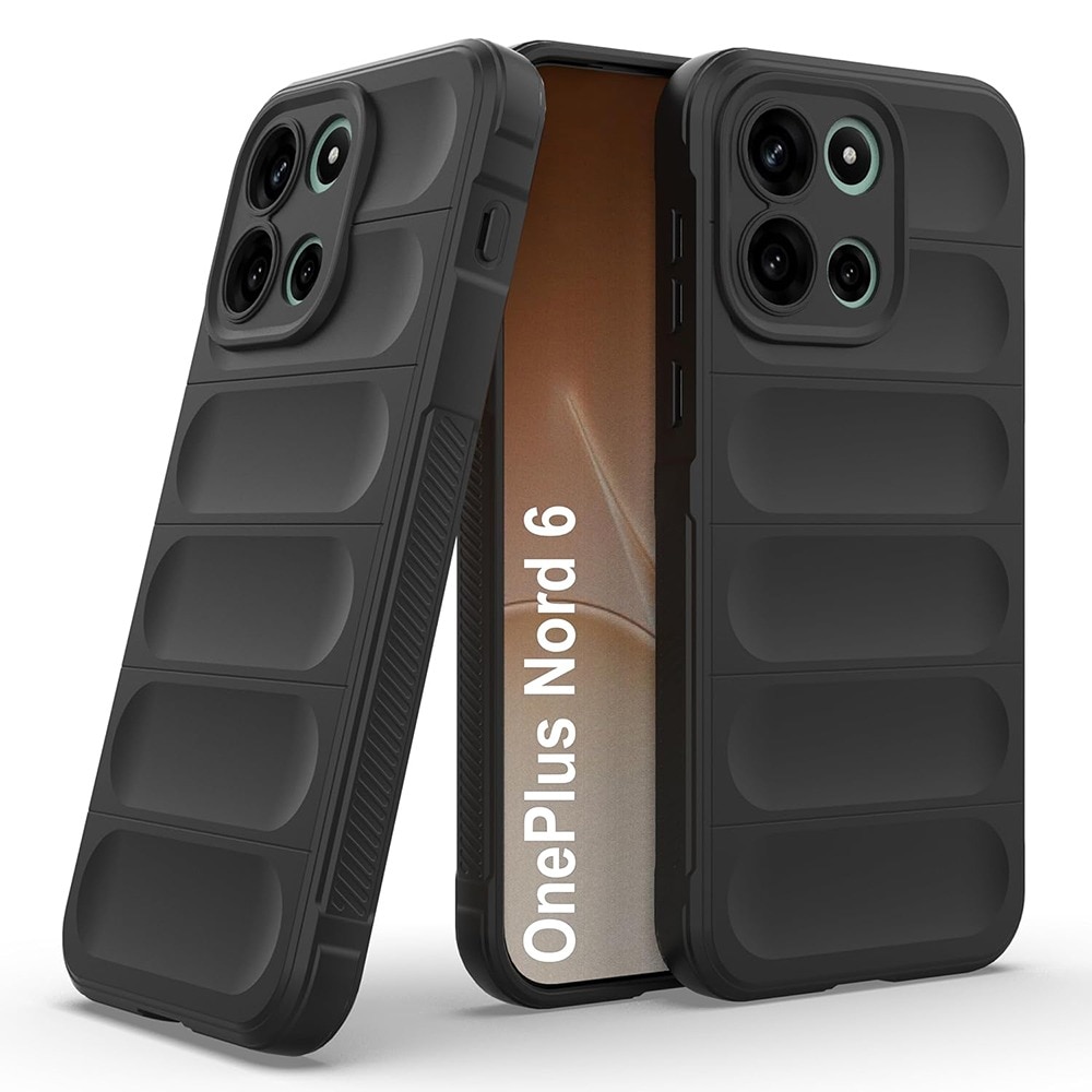 Husa pentru OnePlus Nord 6 DaDen® Magic Shield, Antisoc, Interior microfibra, TPU, Negru