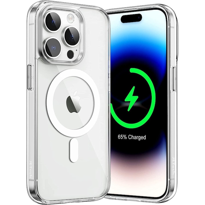 Husa din Silicon Planet Tech pentru iPhone 16 Pro Max, Anti-Soc cu protectie pentru camera, Rezistenta la socuri, Transparenta