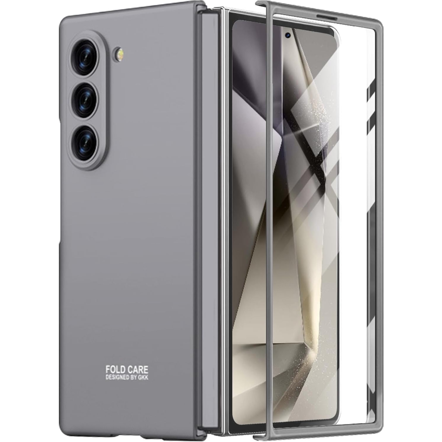 Husa pentru Samsung Galaxy Z Fold 7 5G - Protectie Integrala cu Protectie de Ecran Integrata  - gri