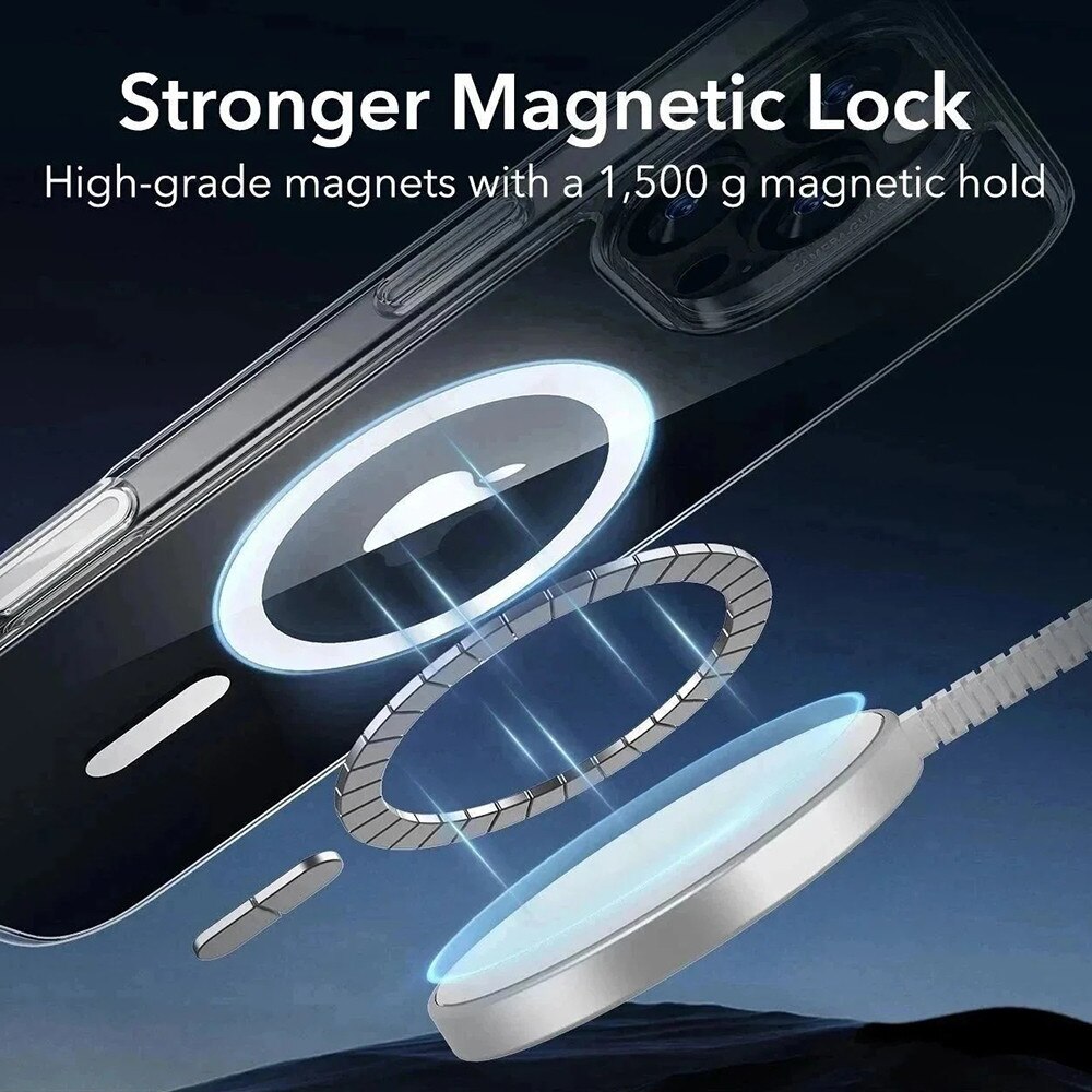 Husa premium pentru iPhone 16 Pro Max compatibila MagSafe ESR - Classic Hybrid HaloLock - Negru mat