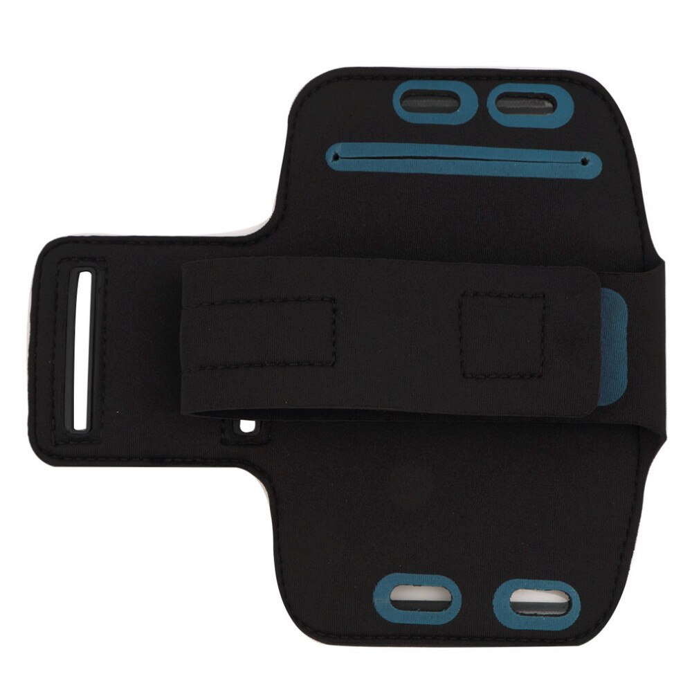Husa telefon tip banderola de brat pentru Samsung, iPhone, Huawei, Xiaomi, Nokia, OPPO, cu display intre 5,5 inch si 7 inch, impermeabila, cu suport de chei si rama fluorescenta, Negru, PlanetPhone