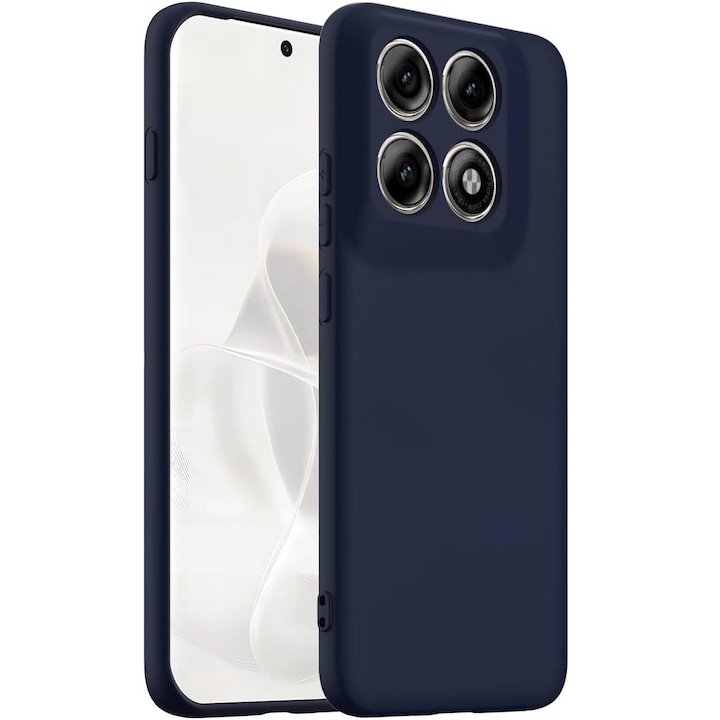 Husa pentru Motorola Edge 70 Pro Daden® Silicon SoftFlex, Ultra Slim, Protectie sporita, Interior de microfibra, Albastru inchis