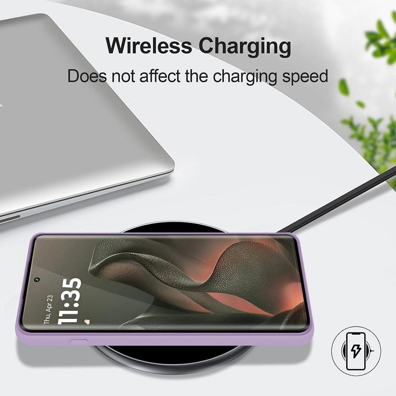 Carcasa compatibil cu Motorola Edge 60/Motorola Edge 60 Fusion, ultra subtire, rezistenta la socuri, Violet Deschis