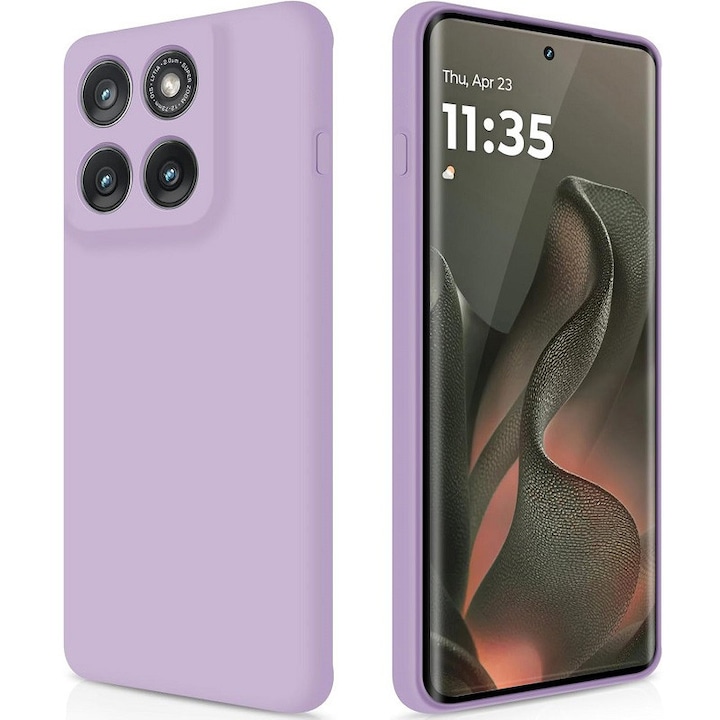 Carcasa compatibil cu Motorola Edge 60/Motorola Edge 60 Fusion, ultra subtire, rezistenta la socuri, Violet Deschis