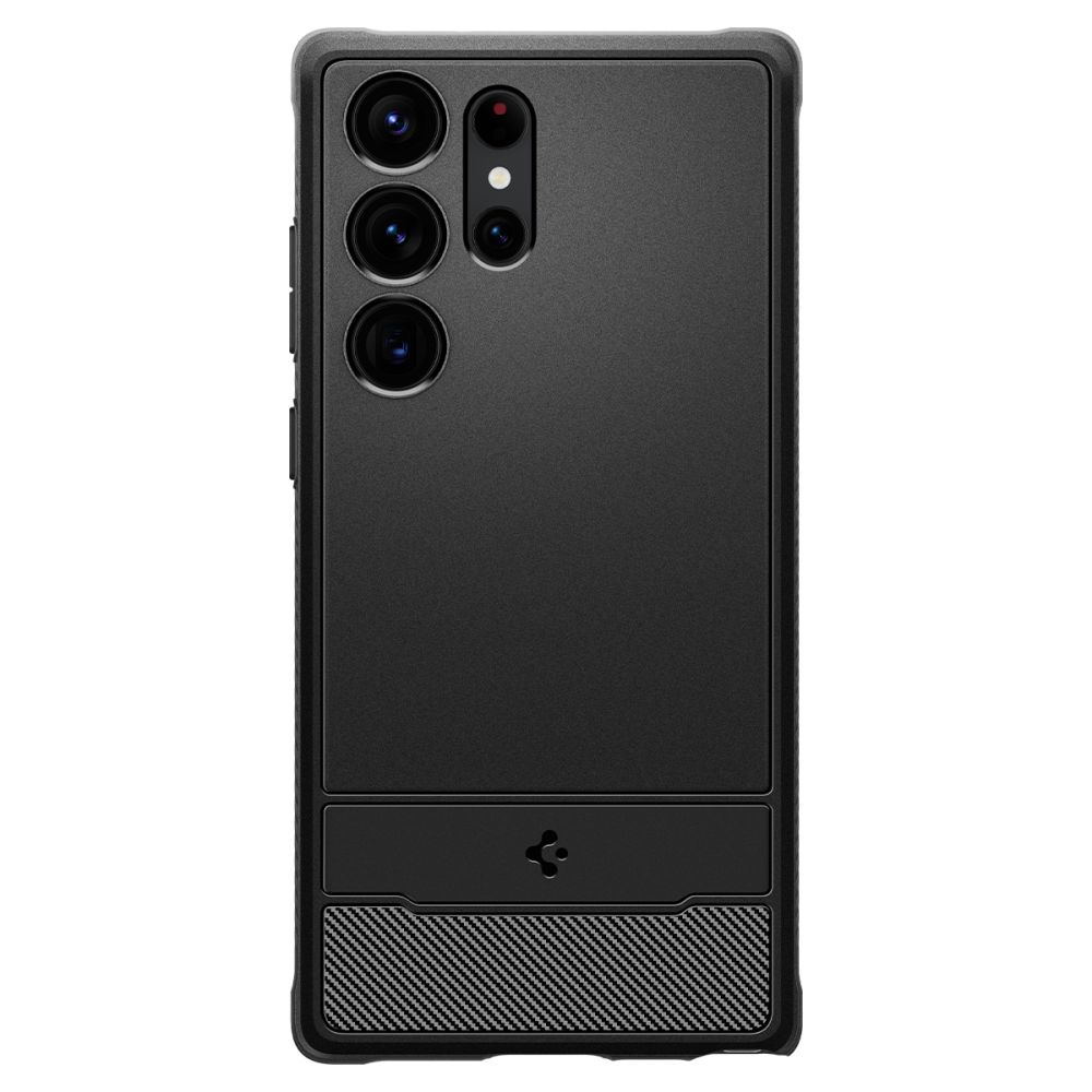 Husa Spigen Rugged Armor pentru Samsung Galaxy S23 Ultra Negru Mat