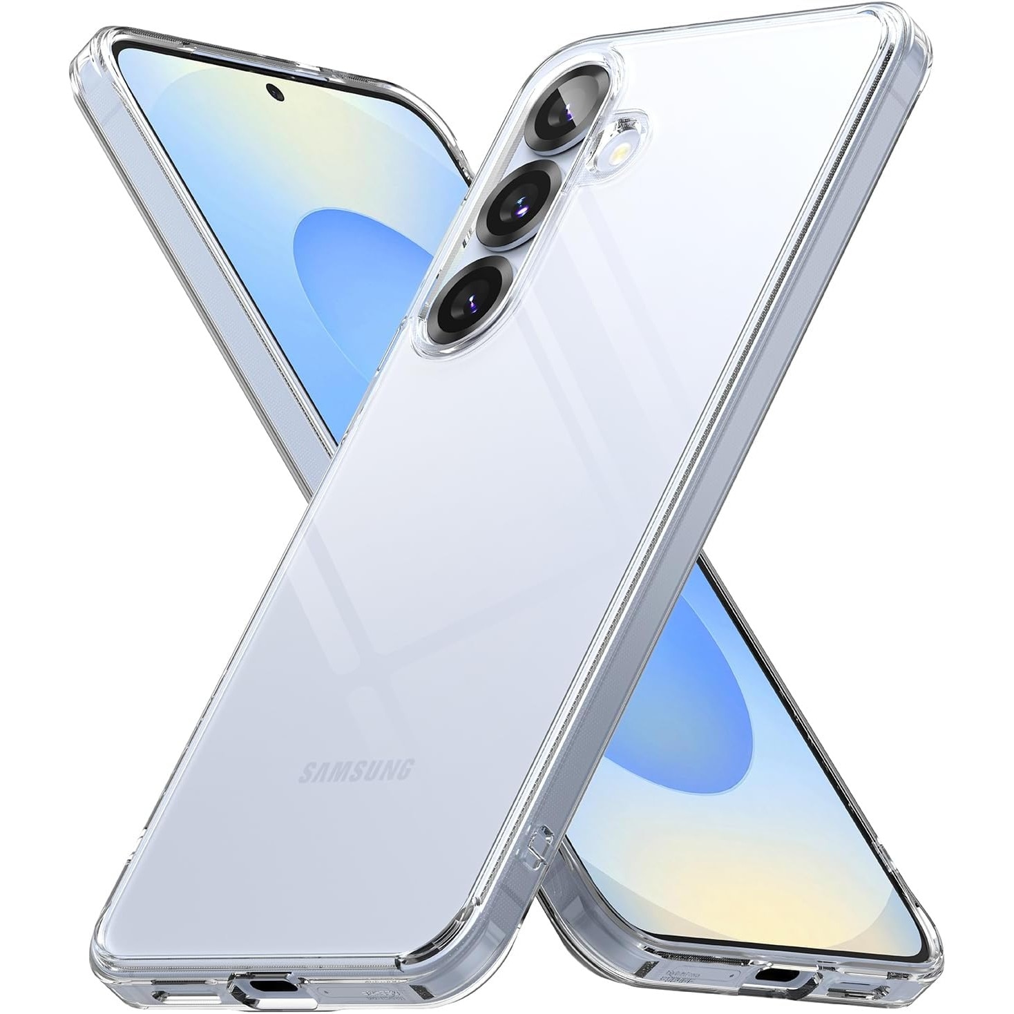 Intelli® Husa silicon compatibila cu Samsung Galaxy S26, Anti soc, Transparent
