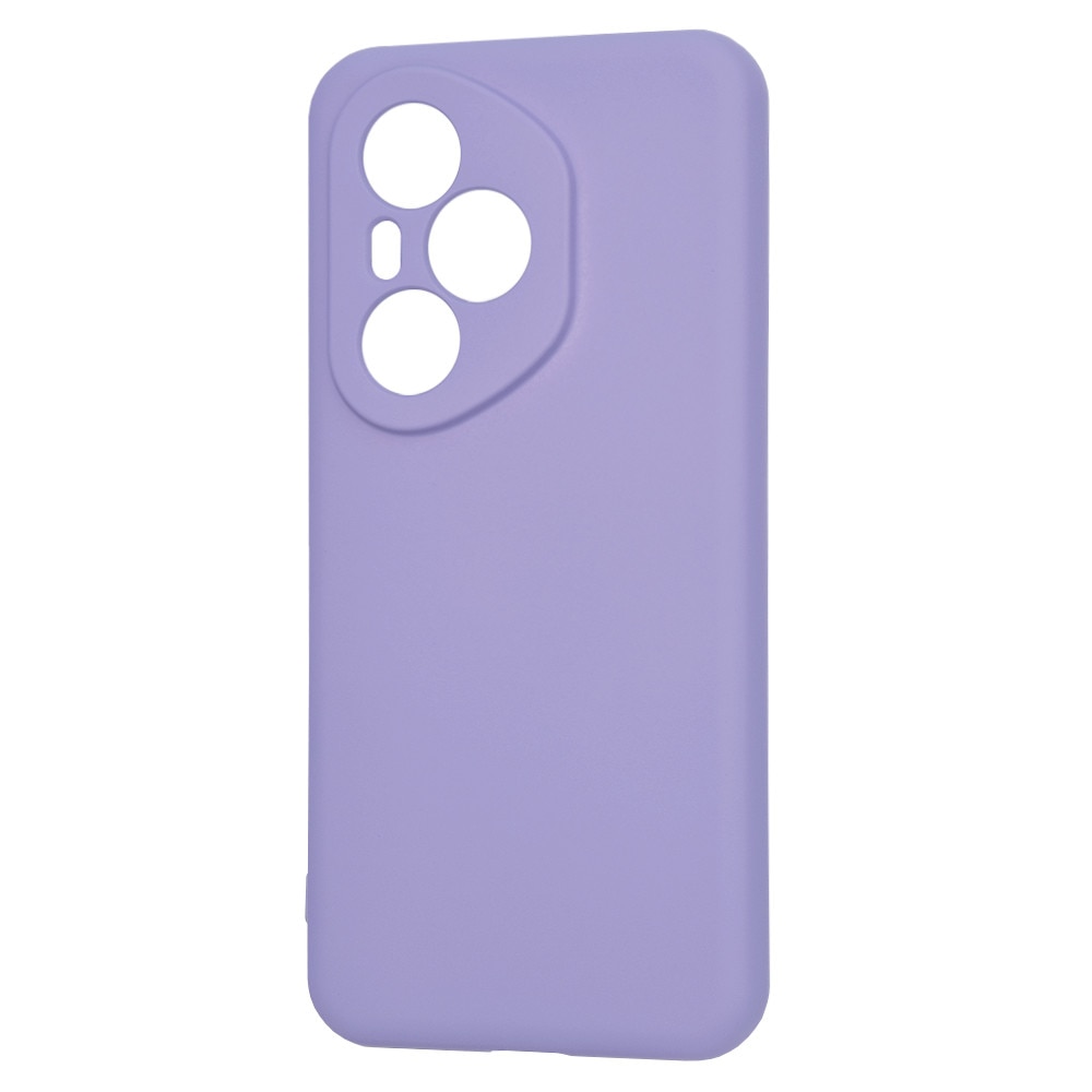 Husa pentru Honor 400 Pro Liquid Silicone subtire captusita cu microfibra anti amprenta protectie camera foto Lavanda