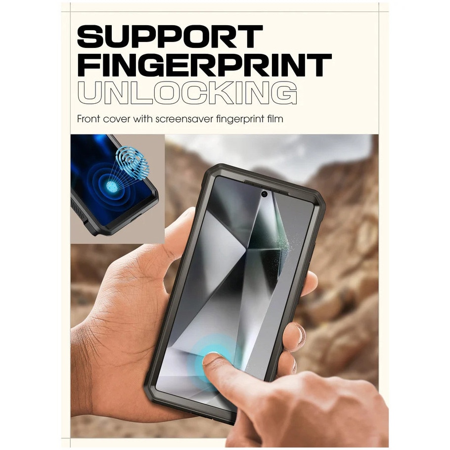 Husa de protectie Supcase Unicorn Beetle Pro 2-Set pentru Galaxy S25 Ultra Negru