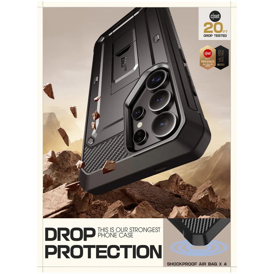 Husa de protectie Supcase Unicorn Beetle Pro 2-Set pentru Galaxy S25 Ultra Negru