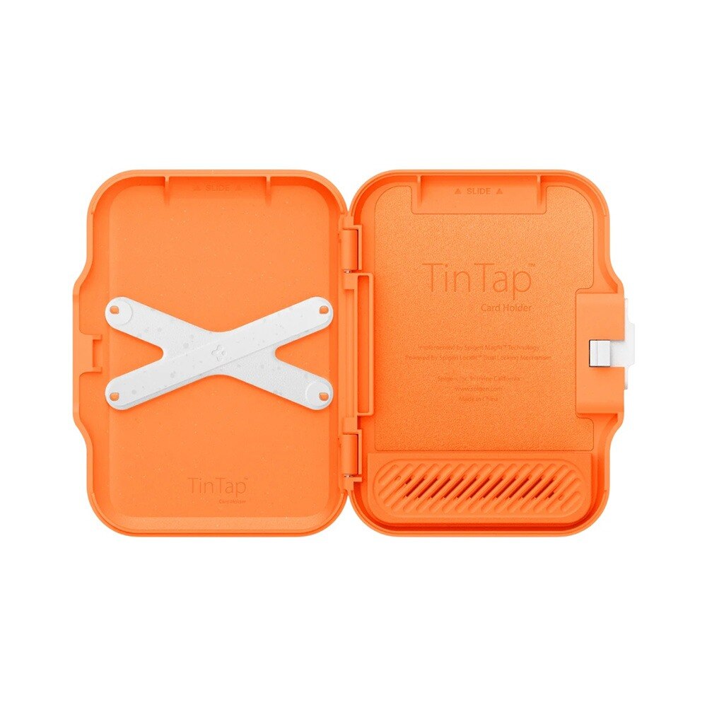 Portofel Compatibil MagSafe Spigen TinTap MagFit+, Sistem blocare, Design Elegant, Portocaliu
