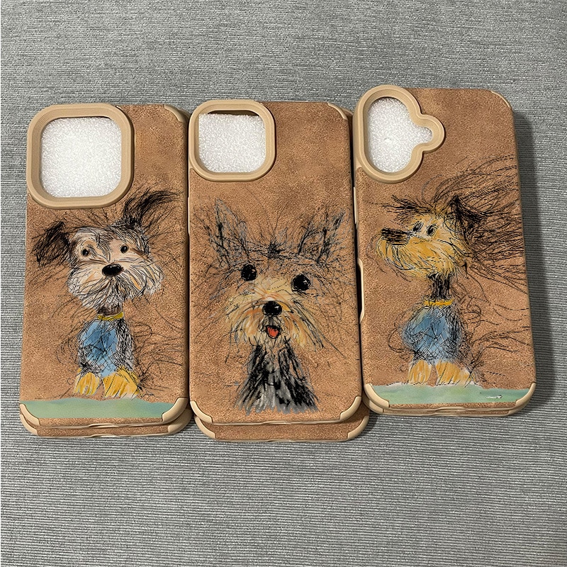 Huse telefoane, Pentru Apple iPhone 16, Soft Silicone Premium, Microfibra in Interior, de Protectie, Ultra Slim, pentru Incarcare Wireless, Margini Ridicate pentru Protectia Ecranului si a Camerelo，imagine de desen animat，maro