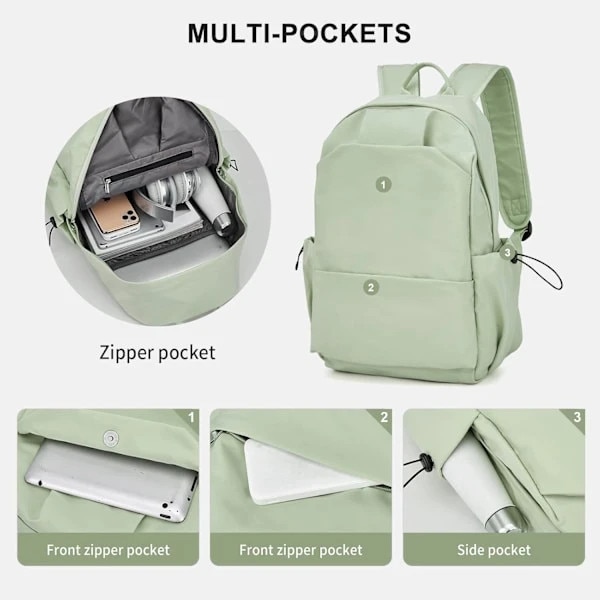 Rucsac/ghiozdan textil impermeabil, usor, cu compartiment captusit pentru laptop 14 inch, unisex, negru, 32 x 17 x 45 cm