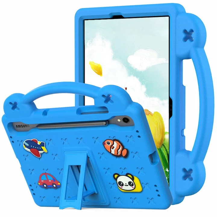 Husa compatibila cu Samsung Galaxy Tab S9 FE, XGSM, EVA, Albastru