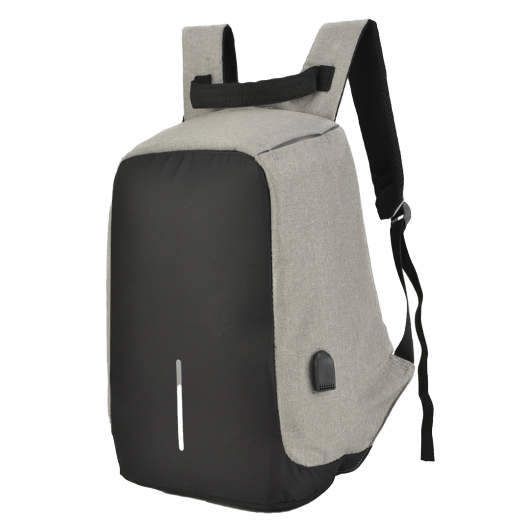 Rucsac laptop, Poliester, Gri