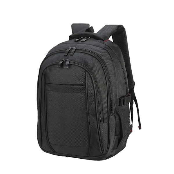 Rucsac laptop din poliester 1680D, cu compartiment pentru laptop 15.6", capacitate 23 L, spate captusit din mesh si buzunare laterale, Stuttgart, Negru, Marime unica