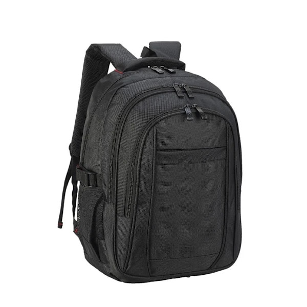 Rucsac laptop din poliester 1680D, cu compartiment pentru laptop 15.6", capacitate 23 L, spate captusit din mesh si buzunare laterale, Stuttgart, Negru, Marime unica