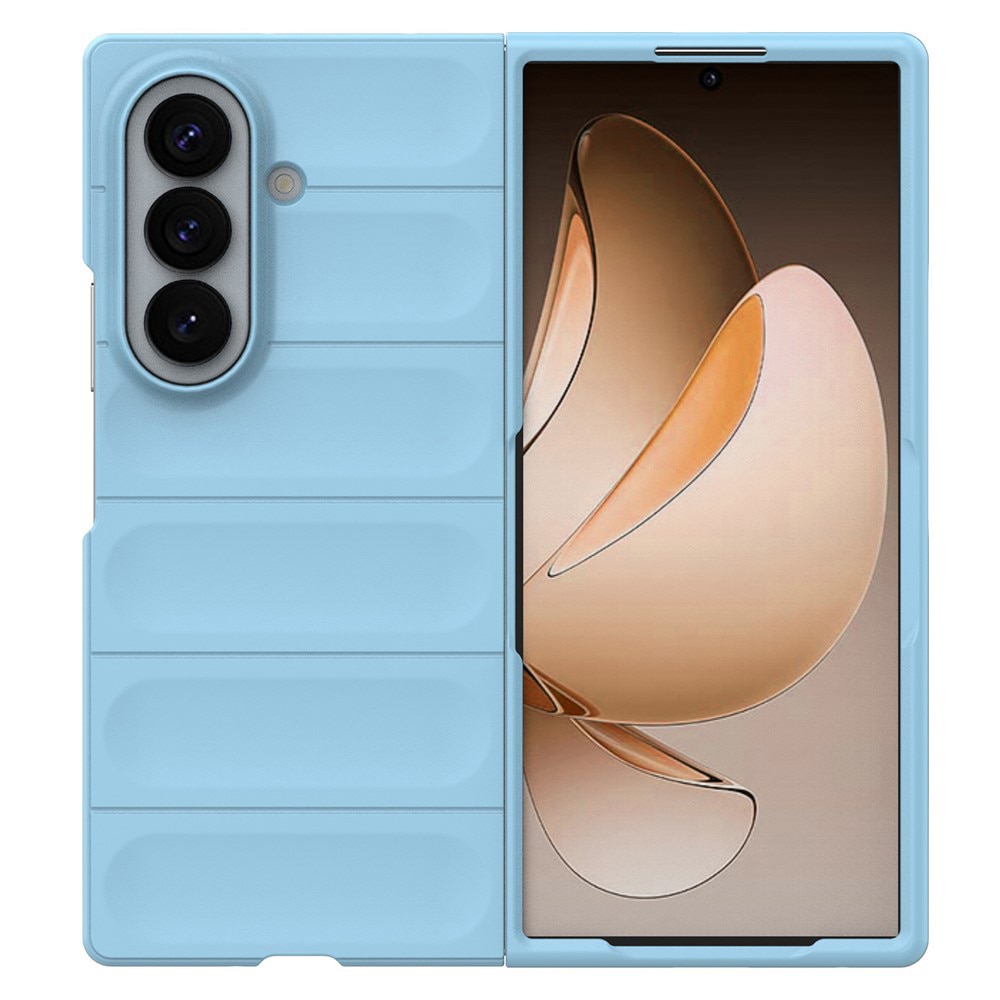 Husa pentru Samsung Galaxy Z Fold8 Ultra Liquid Silicone, Microfibre Lining, Non-Slip Airbag Design, bleu