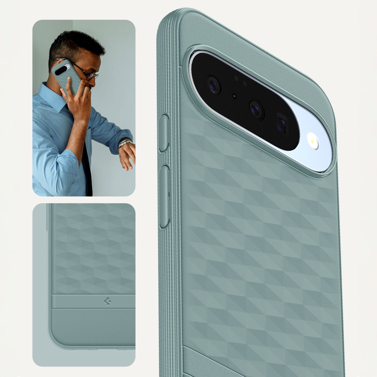 Husa, Spigen Parallax Mag pentru Google Pixel 10 Pro / Pixel 10, Verde