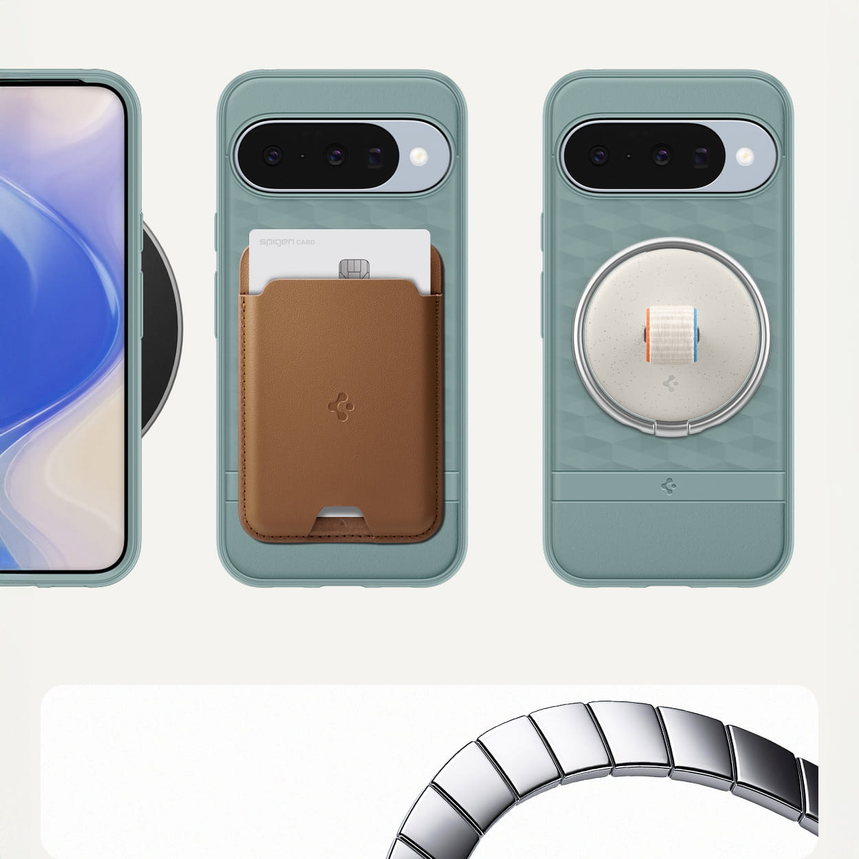 Husa, Spigen Parallax Mag pentru Google Pixel 10 Pro / Pixel 10, Verde