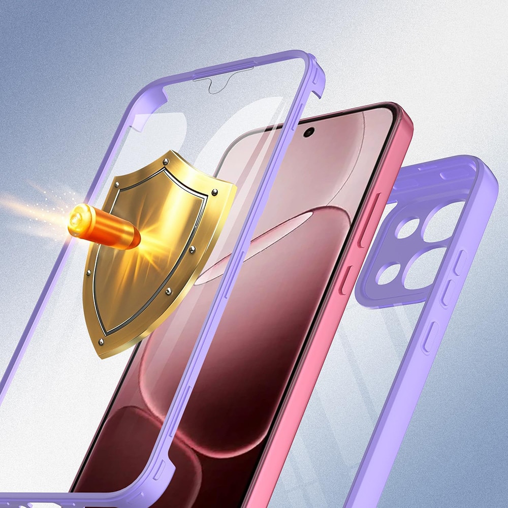 Husa pentru Oppo A6 Pro 4G / A6 Pro 5G + Folie - Techsuit ColorVerse 360 Series - Purple