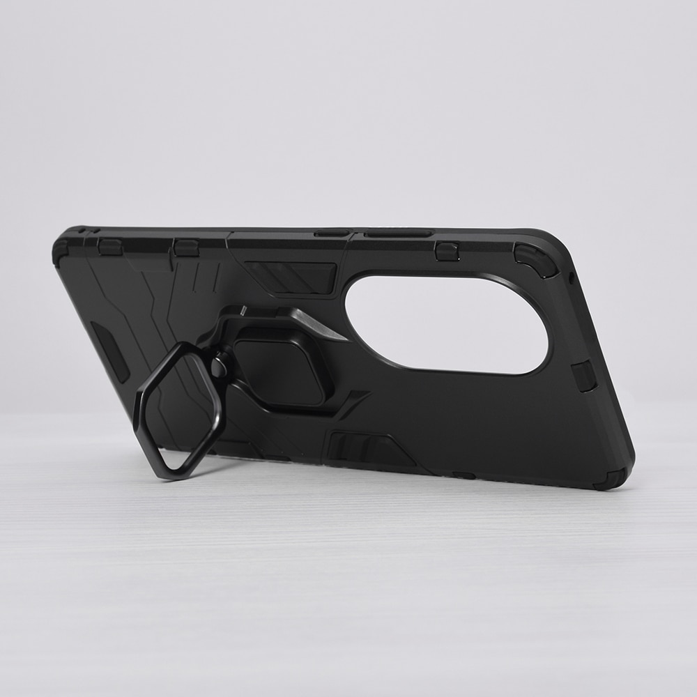 Husa Armor Ring pentru Huawei nova 9 / Honor 50, Army Shield, Inel Magnetic, Rugged, Negru Titan