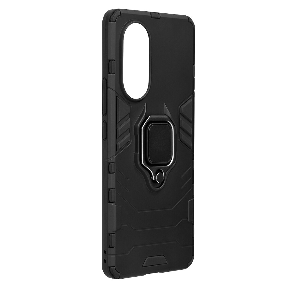 Husa Armor Ring pentru Huawei nova 9 / Honor 50, Army Shield, Inel Magnetic, Rugged, Negru Titan