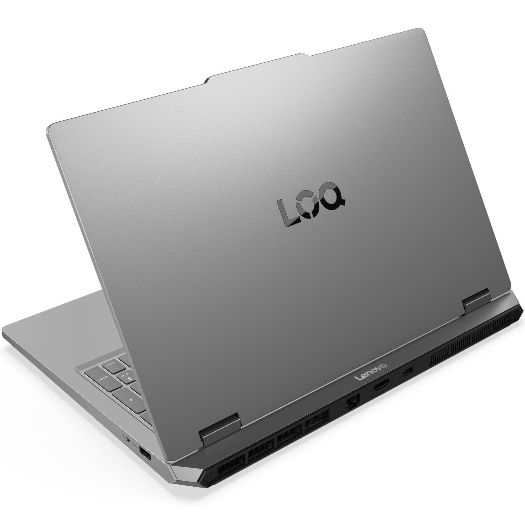 Laptop Gaming Lenovo LOQ Essential 15IRX11 cu procesor Intel® Core i5-13450HX pana la 4.6GHz, 15.6" FHD, IPS, 144Hz, 16GB DDR5, 512GB SSD, NVIDIA® GeForce RTX™ 5050 8GB GDDR7, NO OS, Luna Grey