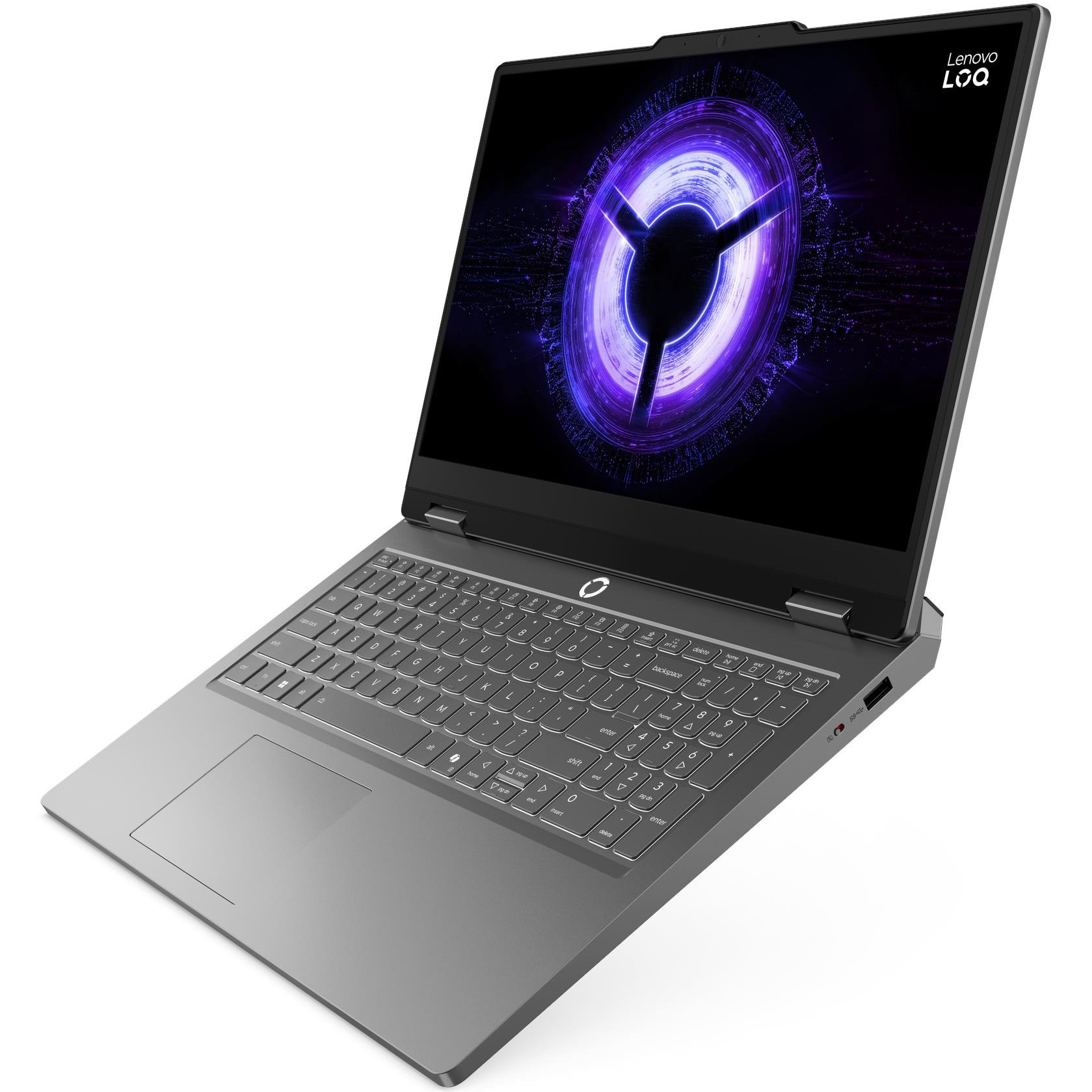 Laptop Gaming Lenovo LOQ Essential 15IRX11 cu procesor Intel® Core i5-13450HX pana la 4.6GHz, 15.6" FHD, IPS, 144Hz, 16GB DDR5, 512GB SSD, NVIDIA® GeForce RTX™ 5050 8GB GDDR7, NO OS, Luna Grey