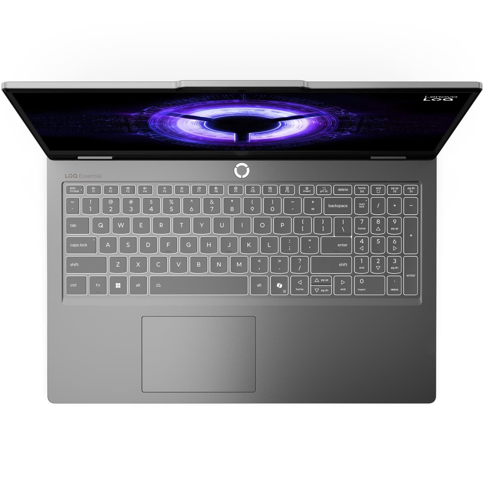 Laptop Gaming Lenovo LOQ Essential 15IRX11 cu procesor Intel® Core i5-13450HX pana la 4.6GHz, 15.6" FHD, IPS, 144Hz, 16GB DDR5, 512GB SSD, NVIDIA® GeForce RTX™ 5050 8GB GDDR7, NO OS, Luna Grey
