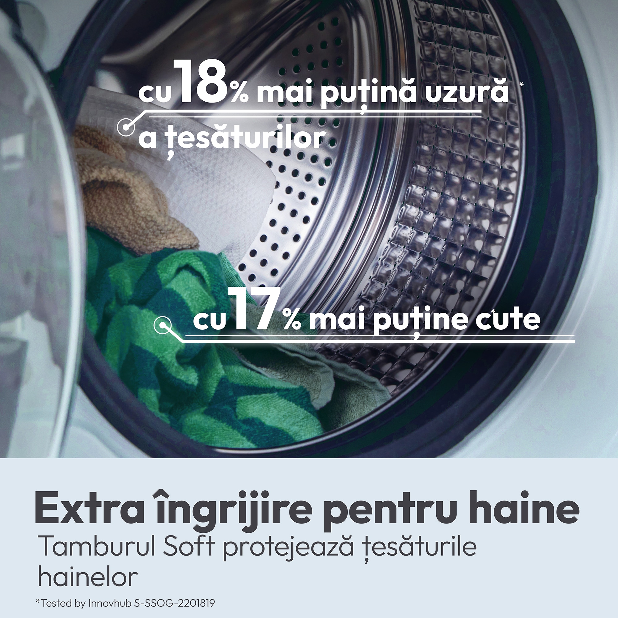 Masina de spalat rufe CANDY EY 29B8-S, clasa energetica A-20%, 9 kg, 1200 rpm, Motor Inverter, ProActive Wash, Programe Rapide, Soft Drum, Smart Dual Spray, alba