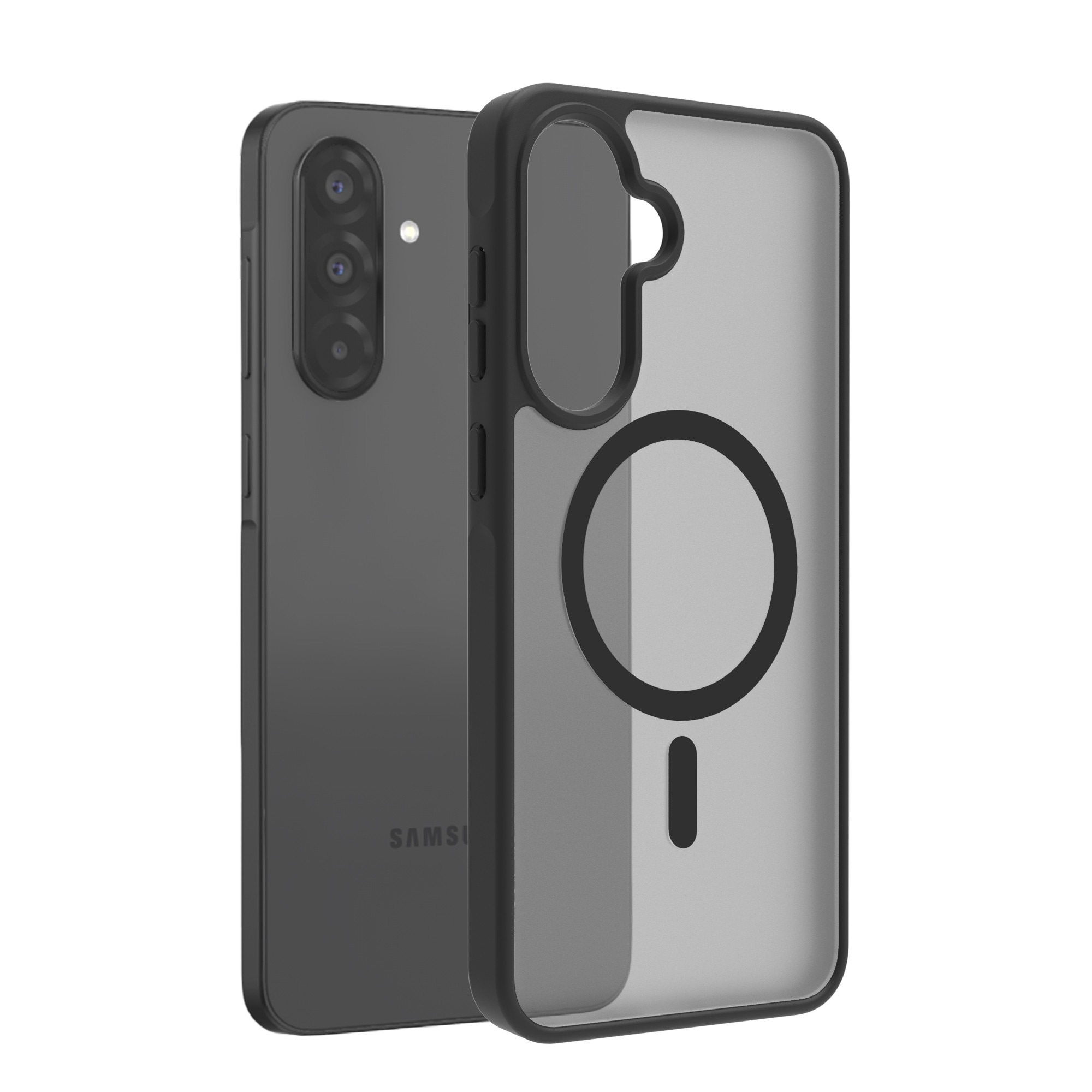 Husa de Protectie, Compatibila cu Samsung Galaxy A37, Doctor Shield Fantom- Negru