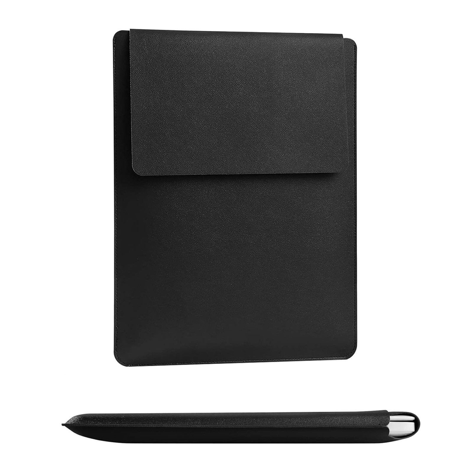 Husa de Protectie Laptop / Tableta, asskanaer, Husa de transport pentru laptop, Cu functie mouse pad, Poliester/Impermeabil/Captusit la interior cu burete antisoc, Piele ecologica, 15/16 Inch, 28*37.2cm, Negru