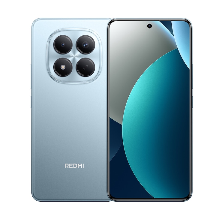 Telefon mobil Xiaomi Redmi Note 15 Pro, 4G, 12GB RAM, 256GB, Blue, baterie 6500mAh