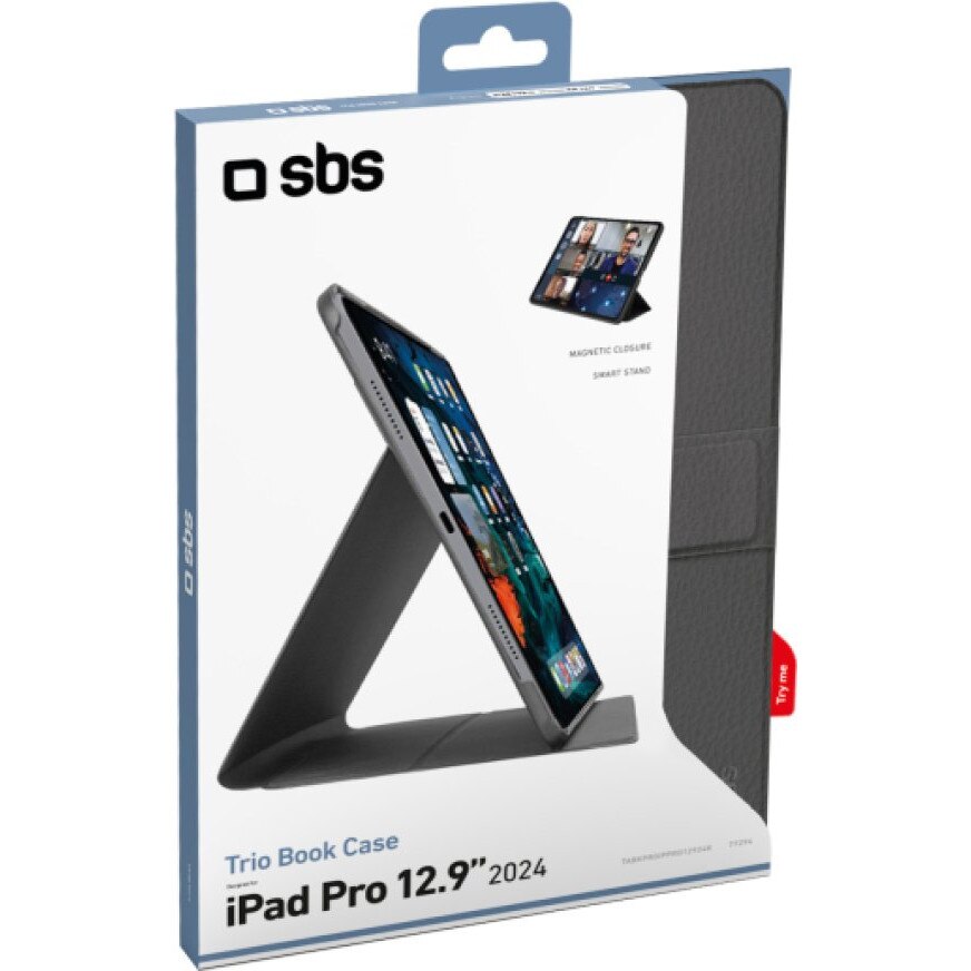 Husa tableta SBS Book Case Pro 13 inch negru 2024
