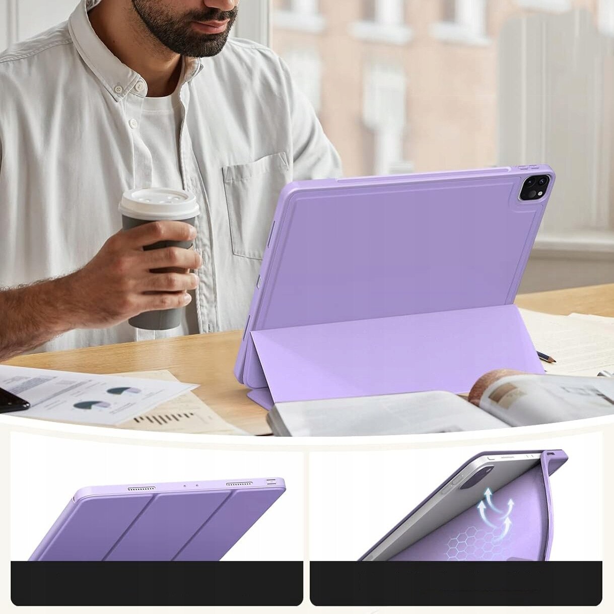 Husa tableta pentru Apple iPad Air 13" M3 2025 / M2 2024 / iPad Pro 12,9" 6/5/4/3 GEN
