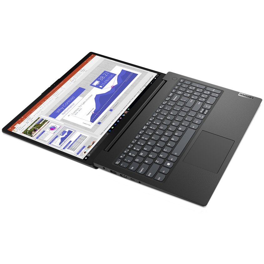 Laptop Lenovo V15 G2 IJL cu procesor Intel® Celeron® N4500 pana la 2.8 GHz, 15.6", Full HD, 8GB, 256GB SSD, Intel® UHD Graphics, No OS, Black, 3y Courier or Carry-in