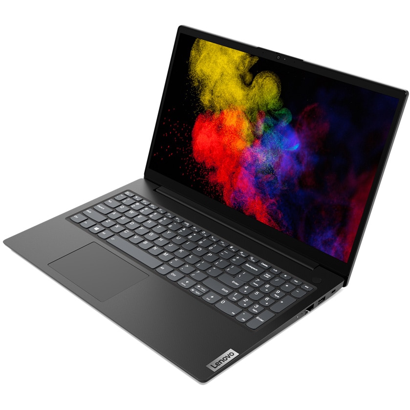 Laptop Lenovo V15 G2 IJL cu procesor Intel® Celeron® N4500 pana la 2.8 GHz, 15.6", Full HD, 8GB, 256GB SSD, Intel® UHD Graphics, No OS, Black, 3y Courier or Carry-in