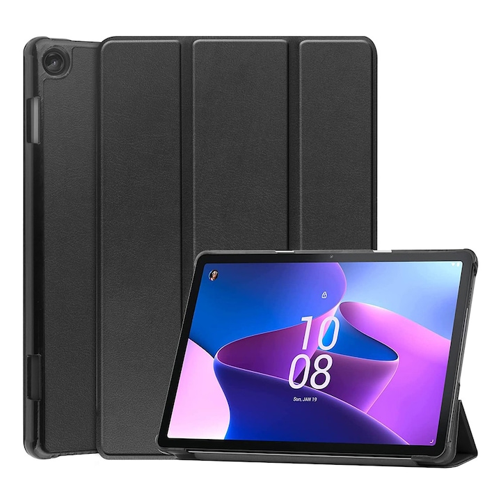 Husa Protectie Compatibila cu Lenovo Tab M10 3rd Gen (TB328FU/TB328XU), TIM, Black
