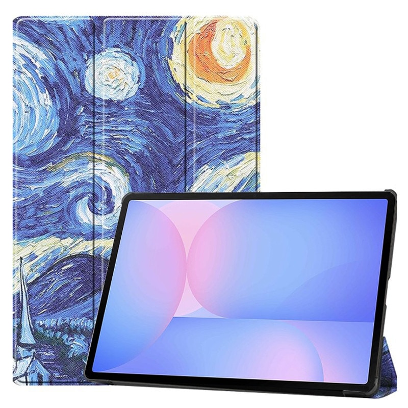 Husa Protectie Compatibila cu Samsung Galaxy Tab S10 FE Plus, TIM, Starry Night