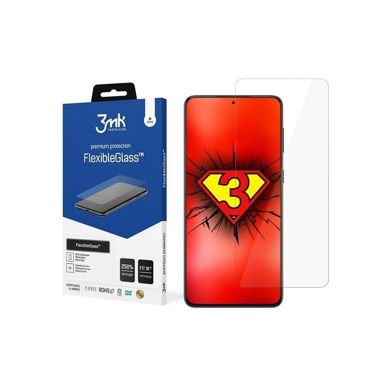 Folie Nano 3mk Flexible Glass Compatibil Cu Samsung Galaxy S21 Fe 5g, Transparenta, Ultra Rezistenta