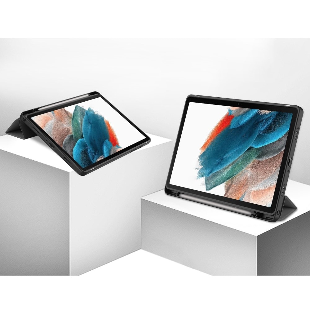 Husa compatibila cu Samsung Galaxy Tab A9+, XGSM, Cu suport de pix, Gri