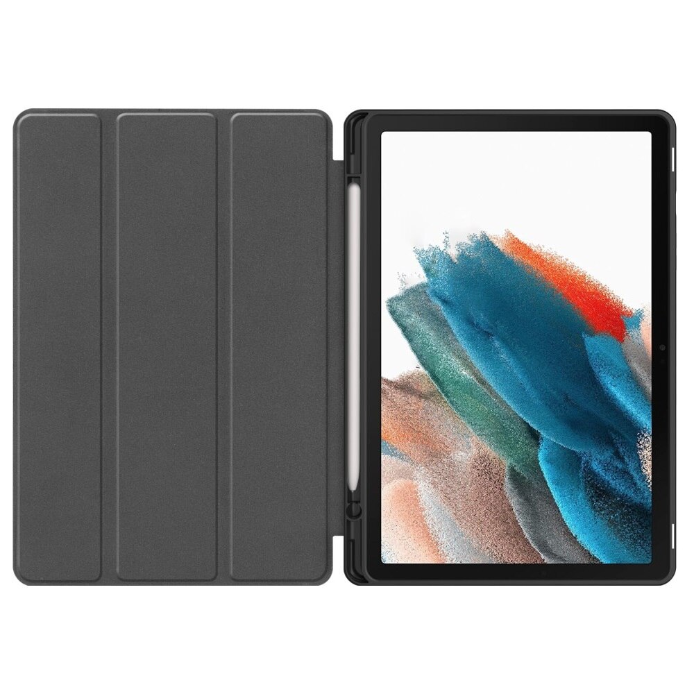 Husa compatibila cu Samsung Galaxy Tab A9+, XGSM, Cu suport de pix, Gri