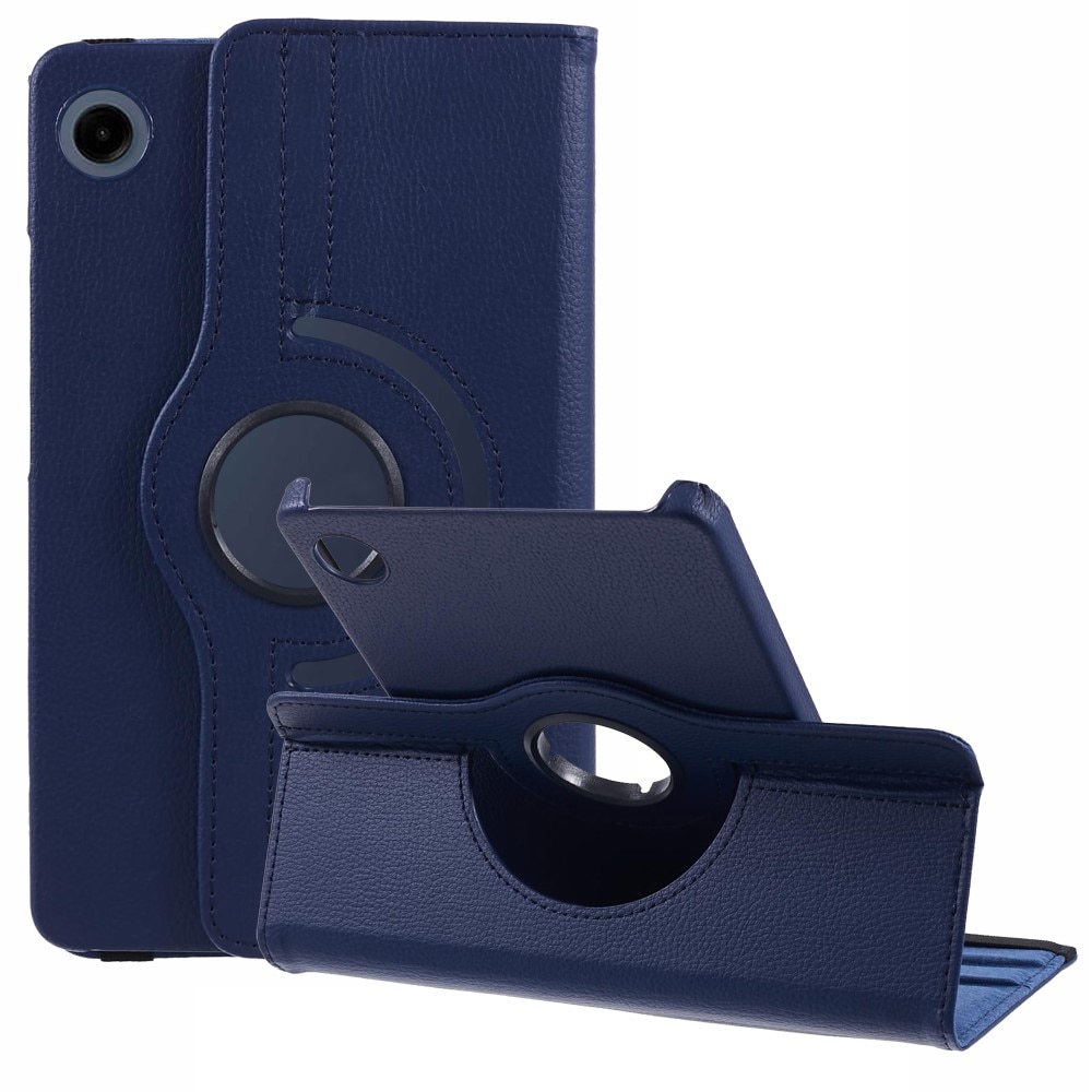 Husa pentru Samsung Galaxy Tab A9, XGSM, Rotatie 360, Albastru inchis