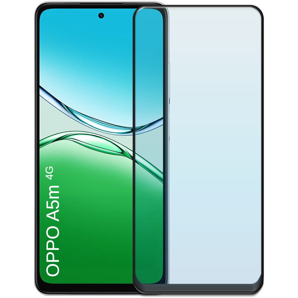 Folie din sticla securizata pentru Oppo A5m 4G, HAMSTERBOX Glass Shield, Protectie completa ecran, Full face, Aplicare rapida, Case Friendly, Transparenta