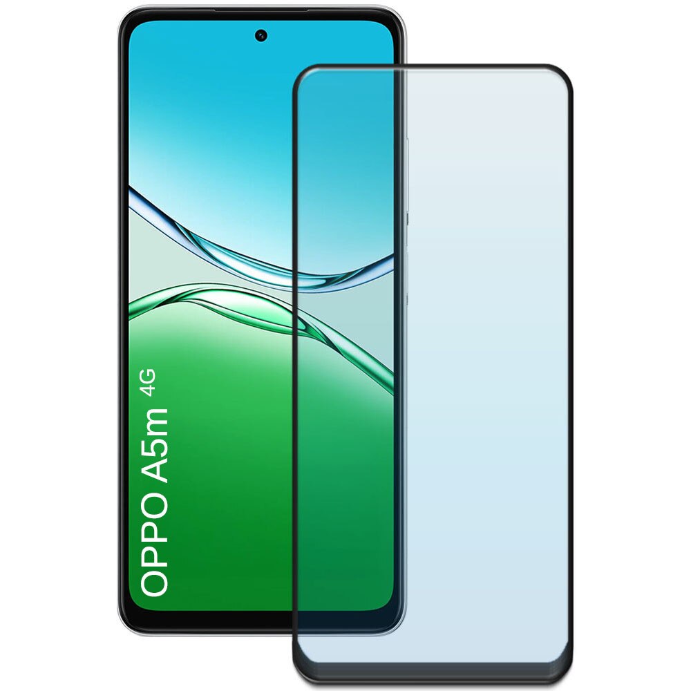 Folie din sticla securizata pentru Oppo A5m 4G, HAMSTERBOX Glass Shield, Protectie completa ecran, Full face, Aplicare rapida, Case Friendly, Transparenta