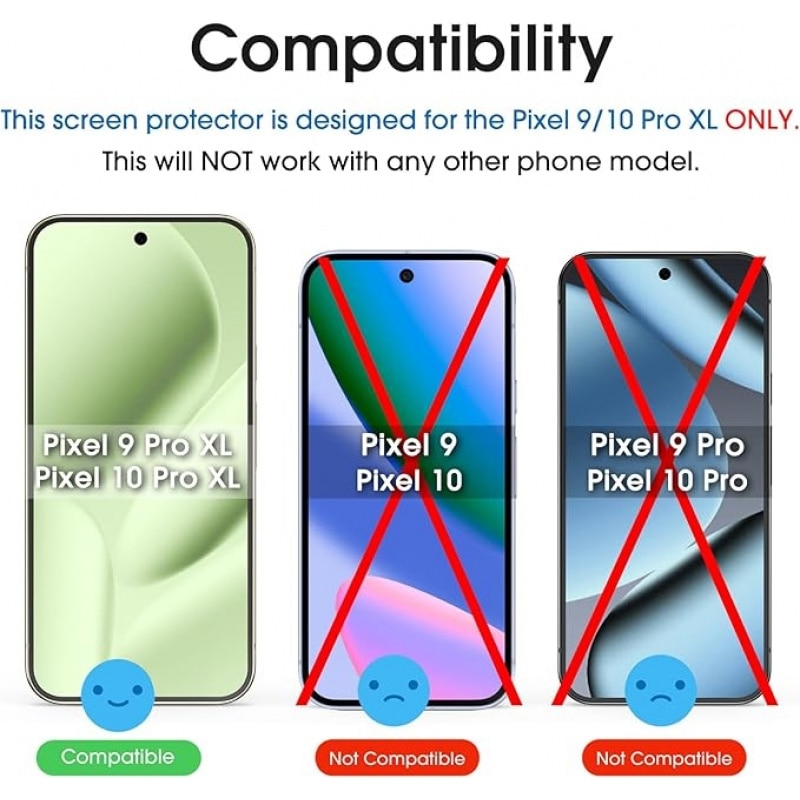 Folie protectie ecran sticla securizata 9H, 0.33mm, transparenta, set 2 buc, pentru Google Pixel 9 Pro XL 10 Pro XL